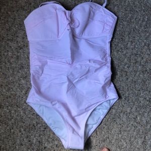 J Crew seersucker bathing suit- NWT